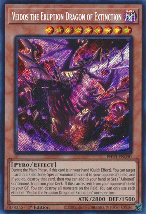 【PSA10】遊戯王 Veidos the Dragon Veidos the Eruption Dragon of Extinction - Phantom Nightmare