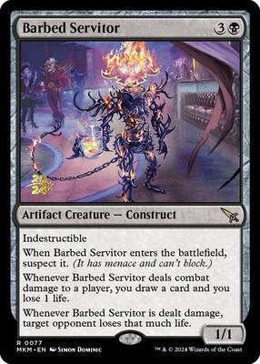 Barbed Servitor #77 – Prerelease Cards (Rare)