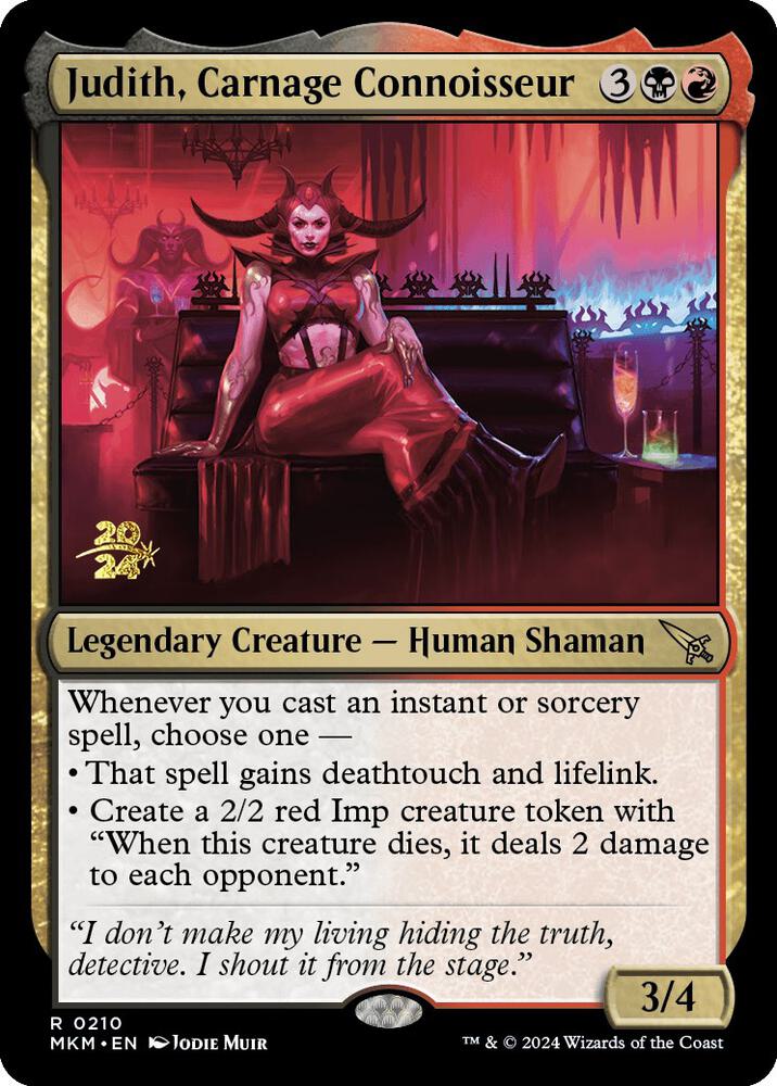 Judith, Carnage Connoisseur - Prerelease Cards - Magic: The
