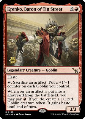 Krenko, Baron of Tin Street #135 – Prerelease Cards (Rare)