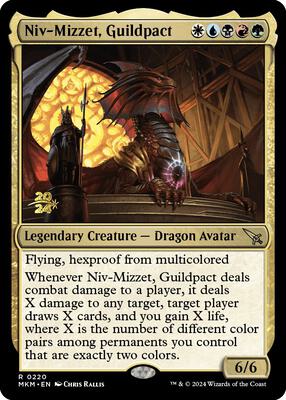 Niv-Mizzet, Guildpact #220 – Prerelease Cards (Rare)