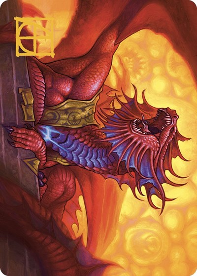 Niv Mizzet Guildpact Art Card 44 49 Gold Stamped Signature