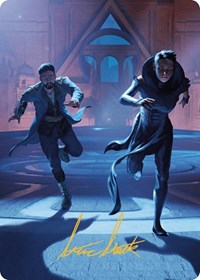 Unauthorized Exit Art Card (Gold-Stamped Signature)