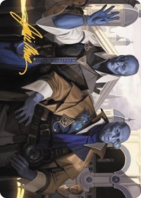 Hotshot Investigators Art Card (Gold-Stamped Signature)