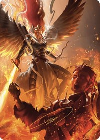 Warleader's Call Art Card (35/49) (Gold-Stamped Signature)