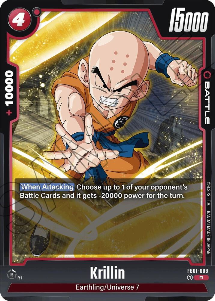 Krillin - FB01-008 - Awakened Pulse - Dragon Ball Super: Fusion