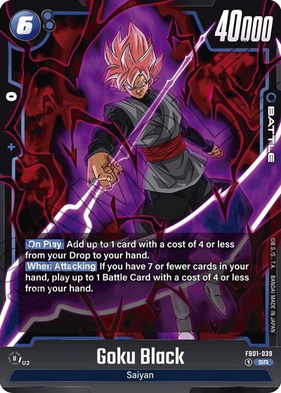 Goku Black - FB01-039 Awakened Pulse Super Rare Dragon Ball card — value and price