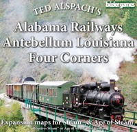 Age of Steam Expansion: Alabama Railways, Antebellum Louisiana & Four Corners · Bezier Games