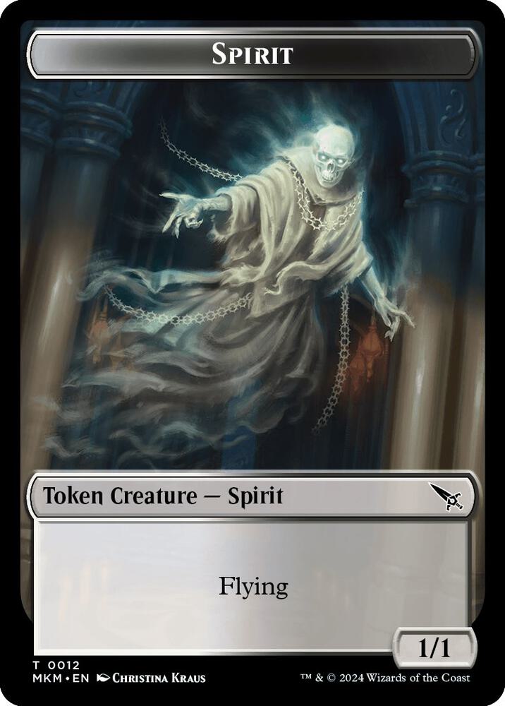 Spirit Token - Murders at Karlov Manor - Magic: The Gathering