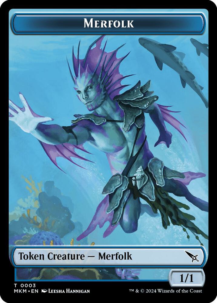 Merfolk Token 3 card