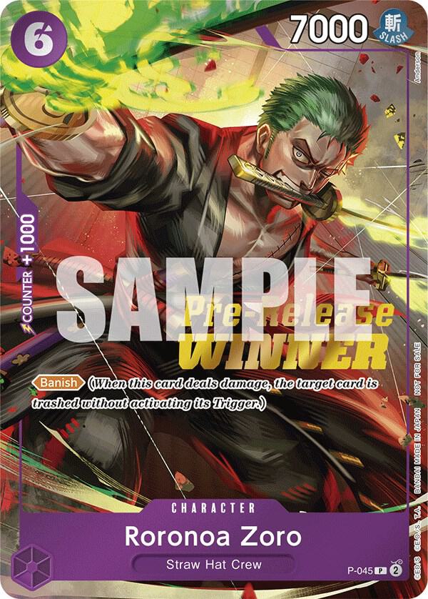 Roronoa Zoro 未開封 ワールドチャンピオンシップ ワンピースカード One Piece Card Zoro OP01-025 Parallel Flagship Champion