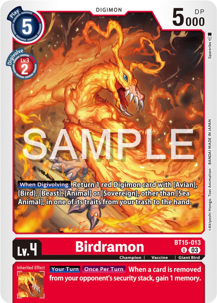 Birdramon - Exceed Apocalypse - Digimon Card Game - TCGplayer.com