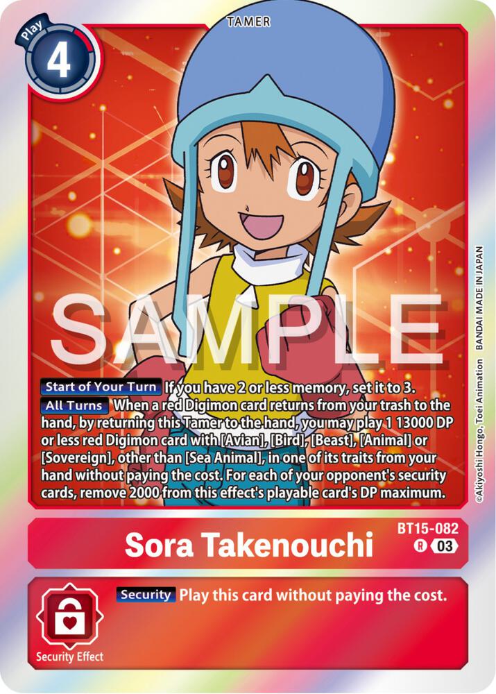 Sora Takenouchi - Exceed Apocalypse - Digimon Card Game