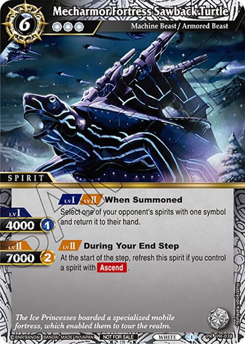 Mecharmor Fortress Sawback Turtle (Tournament Pack Vol. 4)