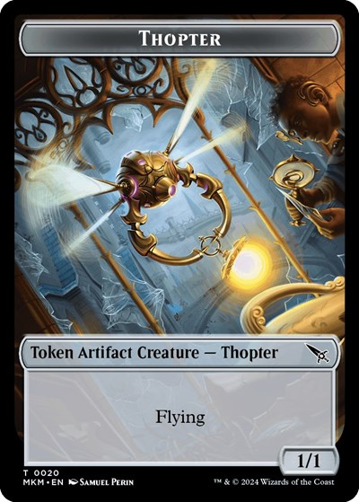 Thopter (0020) // Clue (0016) Double-Sided Token