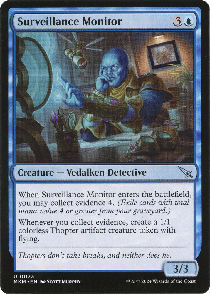Surveillance Monitor (b) 73 card