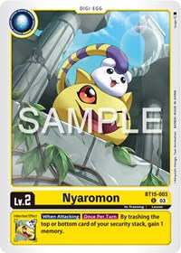 Nyaromon - Exceed Apocalypse - Digimon card