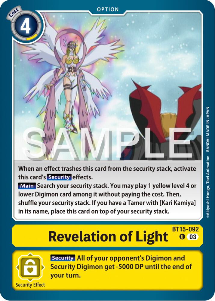 Revelation of Light - Exceed Apocalypse - Digimon Card Game