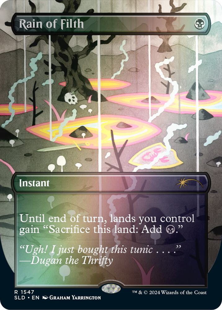 Rain of Filth (Rainbow Foil) - Secret Lair Drop Series - Magic