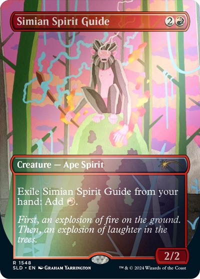 Simian Spirit Guide Rainbow Foil