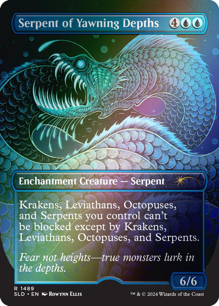 Serpent of Yawning Depths (Rainbow Foil) - Secret Lair Drop Series