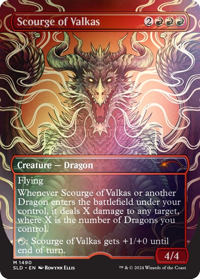 Scourge of Valkas Rainbow Foil