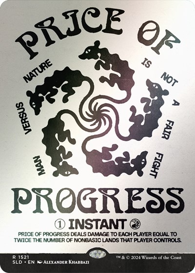 Price of Progress Rainbow Foil