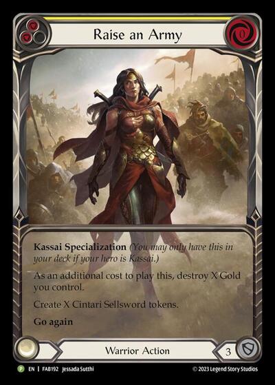 Raise an Army - FAB192 Flesh and Blood: Promo Cards card price