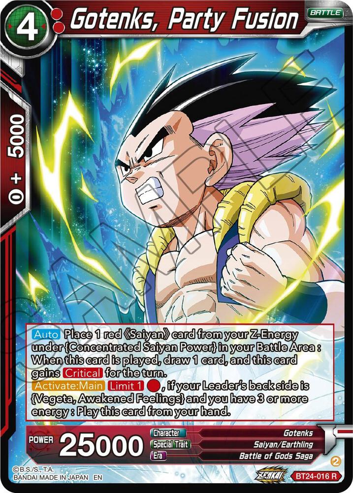 Gotenks, Party Fusion - Beyond Generations - Dragon Ball Super