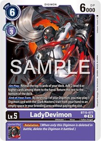 LadyDevimon - Exceed Apocalypse - Digimon card