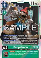 puppetmon digimon card Game - World Convergence - - (SR) Sinister Order series. Digimon Trading Card Game Exceed