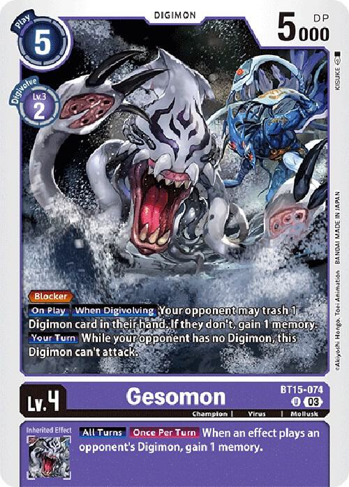 Gesomon - Exceed Apocalypse - Digimon Card Game - TCGplayer.com