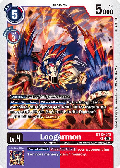 Loogarmon - Exceed Apocalypse - Digimon Card Game
