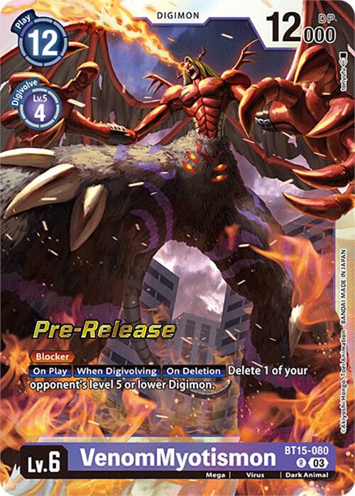 VenomMyotismon - Exceed Apocalypse Pre-Release Cards - Digimon