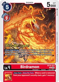Birdramon (Exceed Apocalypse Pre-Release Cards)