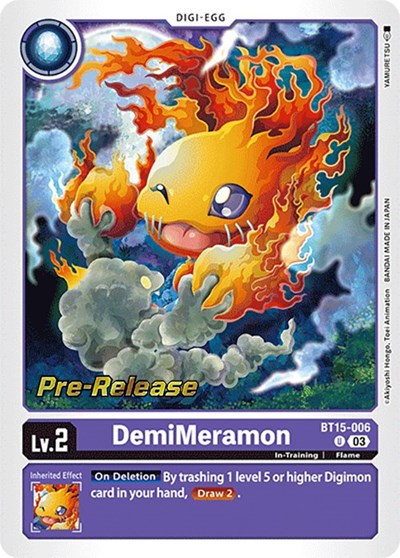 DemiMeramon Exceed Apocalypse Pre-Release Cards card price
