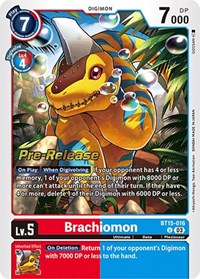 Brachiomon - Exceed Apocalypse Pre-Release Cards - Digimon card