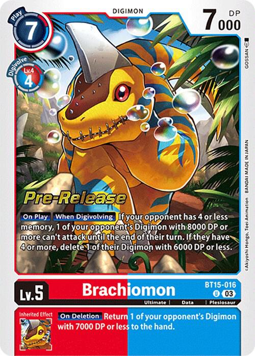 Brachiomon - Exceed Apocalypse Pre-Release Cards - Digimon Card