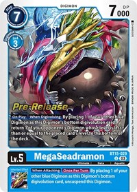 MegaSeadramon (Exceed Apocalypse Pre-Release Cards)