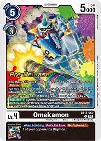 Omekamon - Exceed Apocalypse Pre-Release Cards - Digimon card