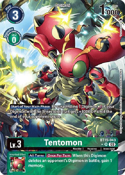 Tentomon (Alternate Art) - Exceed Apocalypse - Digimon Card Game