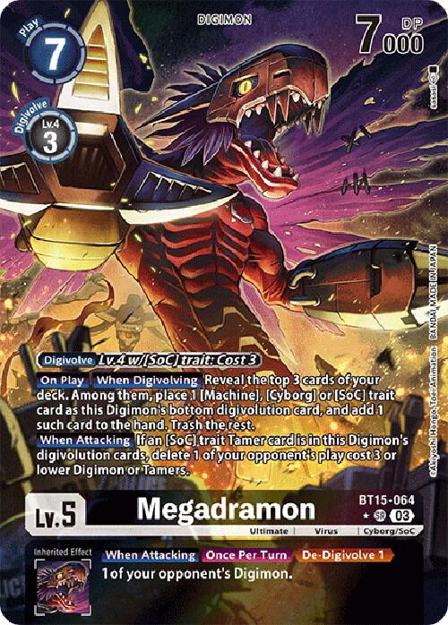 Megadramon Alternate Art digimon card