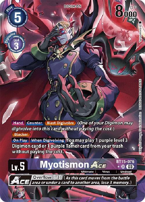 Myotismon ACE Alternate Art digimon card