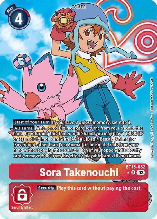 Sora Takenouchi (Alternate Art) - Exceed Apocalypse - Digimon Card