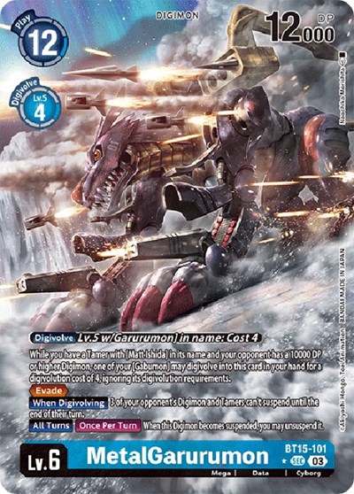MetalGarurumon (Alternate Art) Exceed Apocalypse card price