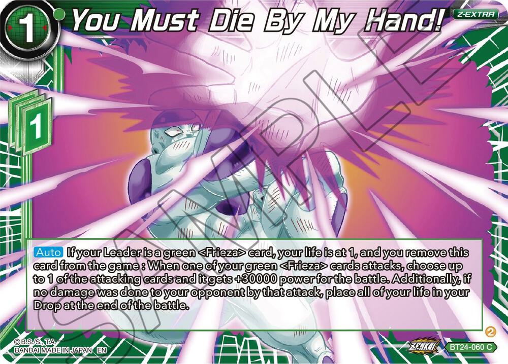 You Must Die By My Hand! #BT24-060 — Beyond Generations