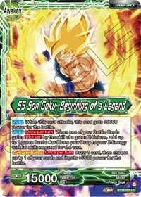 Son Goku // SS Son Goku, Beginning of a Legend card art