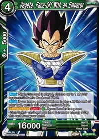 Vegeta, Face-Off With an Emperor card art