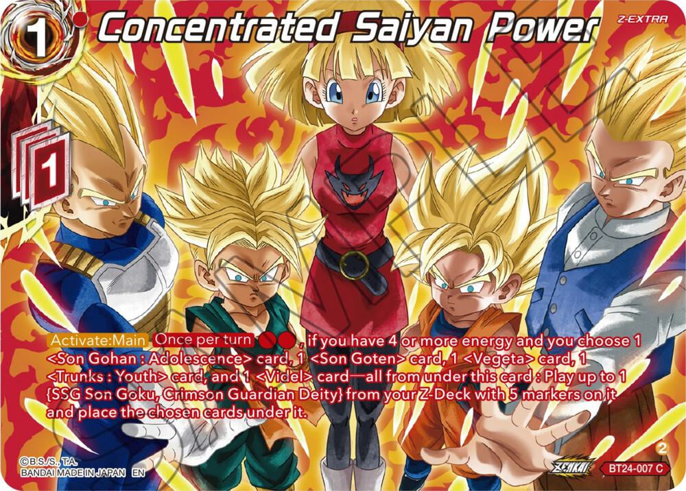 Concentrated Saiyan Power (Collector Booster Silver) - Beyond