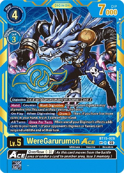 WereGarurumon ACE (Special Rare) card